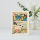 Biarritz France Vintage Poster 1897 ポストカード (スタンド正面)