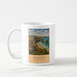 Biarritz, France – Vintage Travel Mug コーヒーマグカップ