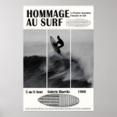 Biarritz Surfing Exhibition Poster 1989 Surf ポスター (正面)