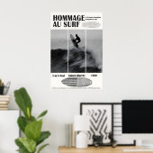 Biarritz Surfing Exhibition Poster 1989 Surf ポスター (ホームオフィス)