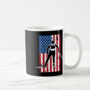 Biathlon American Flag 2 Usa Gift - Biathlon Team コーヒーマグカップ