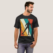Biathlon Biathlete Target Skiing Retro Vintage Tシャツ (正面フル)