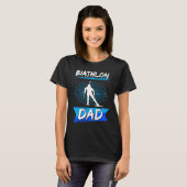 biathlon dad sport winter sports biathlete skier f tシャツ (正面フル)
