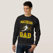 Biathlon Dad  Winter Sports Biathlete Father Mount スウェットシャツ (正面フル)