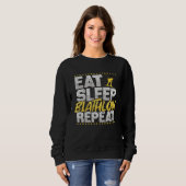 Biathlon Eat Sleep Repeat Ski Hobby Biathlon スウェットシャツ (正面フル)