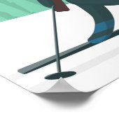 Biathlon Poster – テキストを配置 ポスター (角)