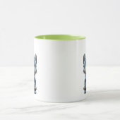 Bibelot en 3D d'une souris de porcelaine. マグカップ (中央)