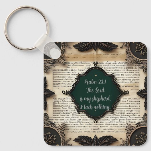 Bibile Psalm 23, gift キーホルダー (正面)
