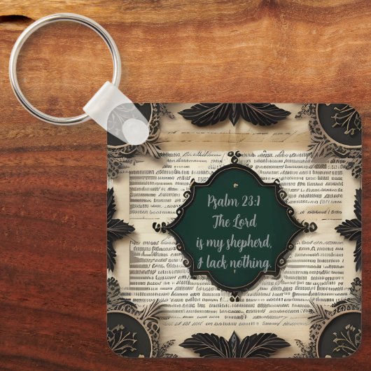 Bibile Psalm 23, gift キーホルダー (正面)
