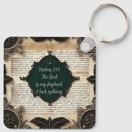 Bibile Psalm 23, gift キーホルダー (裏面)