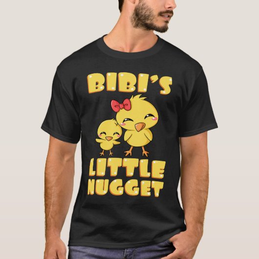 Bibi's Little Nugget Chicken Lover Grandma Mother' Tシャツ (正面)