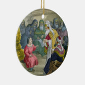 biblからの寺院の医者を持つキリスト、 セラミックオーナメント (右)
