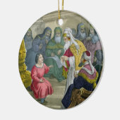 biblからの寺院の医者を持つキリスト、 セラミックオーナメント (左)