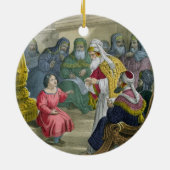 biblからの寺院の医者を持つキリスト、 セラミックオーナメント (裏面)