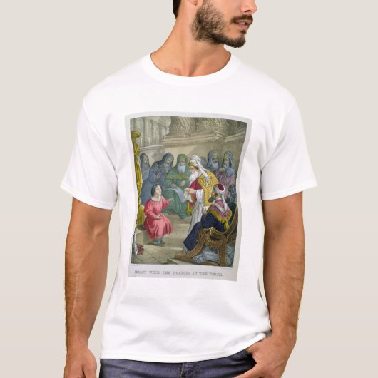 biblからの寺院の医者を持つキリスト、 tシャツ (正面)