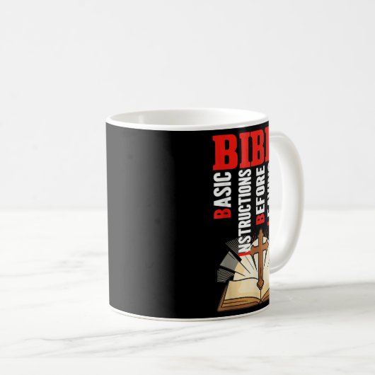 Bible Acronym - Basic Instructions Before Leaving  コーヒーマグカップ (正面右)