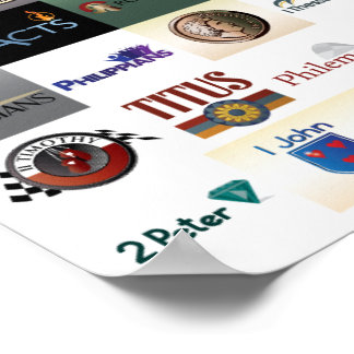 Bible Book Logosポスター – 11" x 17" ポスター