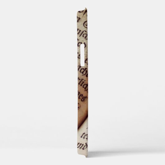 Bible book page writing texture Case-Mate iPhoneケース (裏面 / 右)