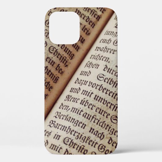 Bible book page writing texture Case-Mate iPhoneケース (裏面)