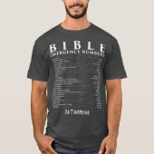 Bible Emergency Hotline Number Cool Chritian Tシャツ (正面)