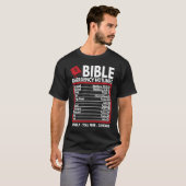 Bible Emergency Numbers  Funny Christian Bible & J Tシャツ (正面フル)