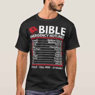 Bible Emergency Numbers  Funny Christian Bible & J Tシャツ