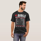 Bible Emergency Numbers  Funny Christian Bible & J Tシャツ (正面フル)