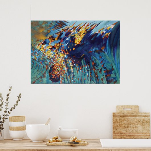 "Bible Fish" poster ポスター (キッチン)