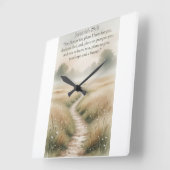 Bible Jeremiah 29:11 Christian Wall Clock スクエア壁時計 (傾斜)