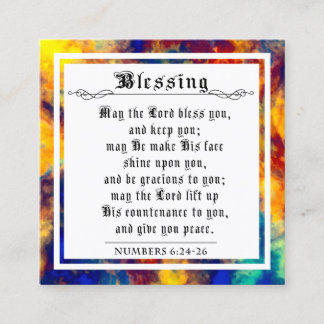 BIble Priestlyの抽象芸術賛美ノートカー絵を描ド コーリングカード