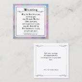 BIble Priestlyの賛美パステルフェザーズノートカード コーリングカード (正面/裏面)