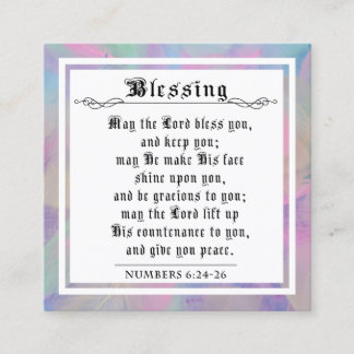 BIble Priestlyの賛美パステルフェザーズノートカード コーリングカード