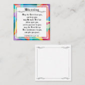 BIble Priestlyの賛美数値幾何学的な色 コーリングカード (正面/裏面)