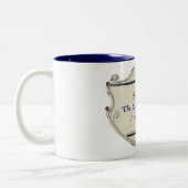 Bible Psalm 23:1 Shield Coffee Mug ツートーンマグカップ (左)