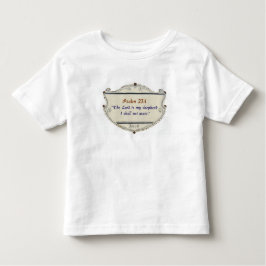 Bible Psalm 23:1 Shield Toddler's Tee Shirt トドラーTシャツ