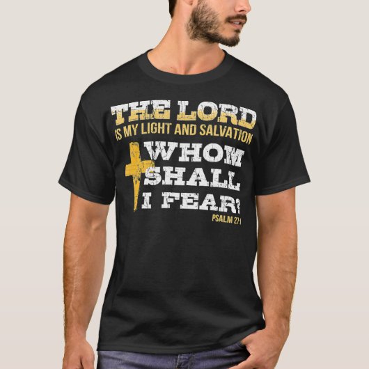 Bible Psalm 271 Religious Items Patriotic Christia Tシャツ (正面)