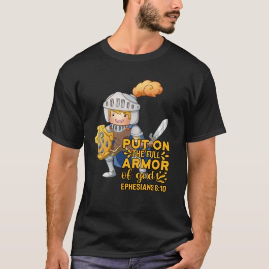 Bible Quote Armor of God Ephesians 611 Easter Chri Tシャツ (正面)