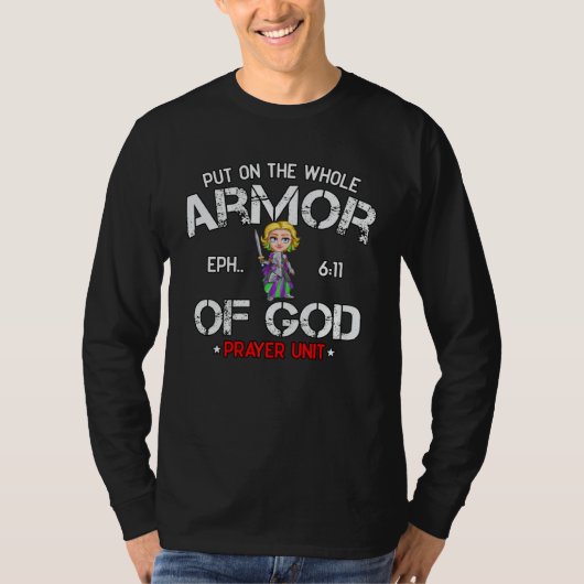 Bible Quote Armor of God Ephesians 611 Easter Chri Tシャツ (正面)