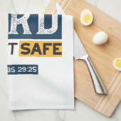 Bible Quote Art - Proverbs 29:25 Trust in God キッチンタオル (四つ折り)