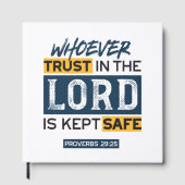 Bible Quote Art - Proverbs 29:25 Trust in God ゲストブック (正面)