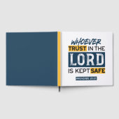 Bible Quote Art - Proverbs 29:25 Trust in God ゲストブック (全面)