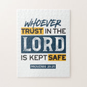Bible Quote Art - Proverbs 29:25 Trust in God ジグソーパズル (縦)