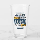 Bible Quote Art - Proverbs 29:25 Trust in God タンブラーグラス (裏面)