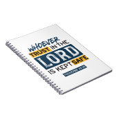 Bible Quote Art - Proverbs 29:25 Trust in God ノートブック (右側)