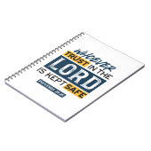 Bible Quote Art - Proverbs 29:25 Trust in God ノートブック (左側)