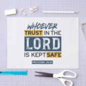 Bible Quote Art - Proverbs 29:25 Trust in God 薄葉紙 (クラフト)