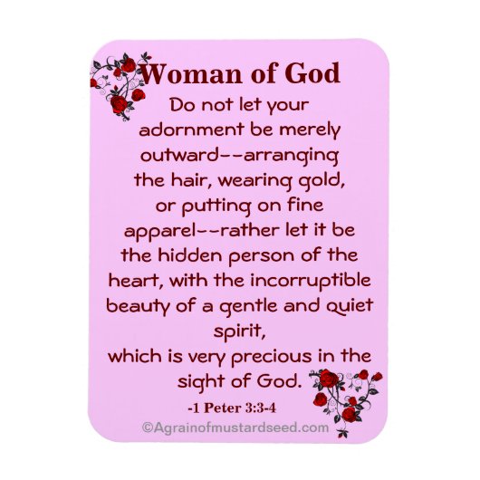 Bible Quotes Agrainofmustardseed.com マグネット (縦)