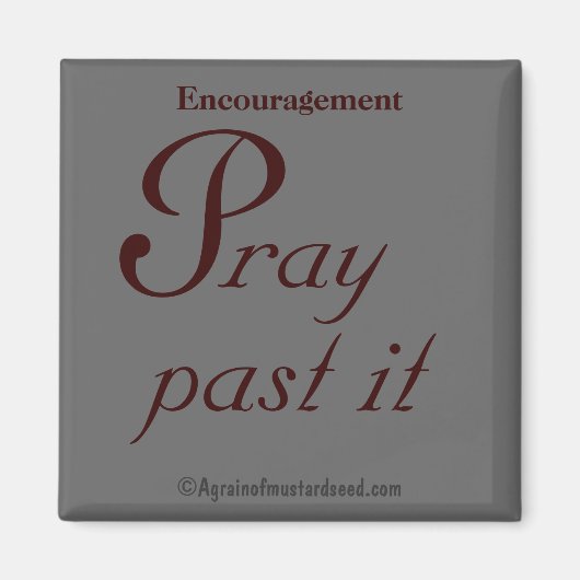 Bible Quotes Agrainofmustardseed.com マグネット (正面)