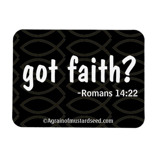 Bible Quotes Agrainofmustardseed.com マグネット (横)