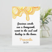Bible Quotes, Christian Card, Gracious words サンキューカード (スタンド正面)